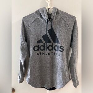 Adidas Heather Gray Athletics Hoodie